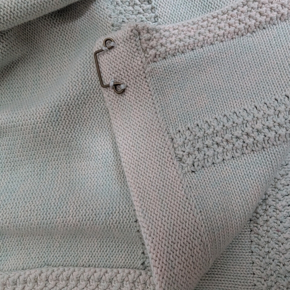 EUC CABI Society Mint Green Sweater Knit Cardigan Size Large - Picture 7 of 10
